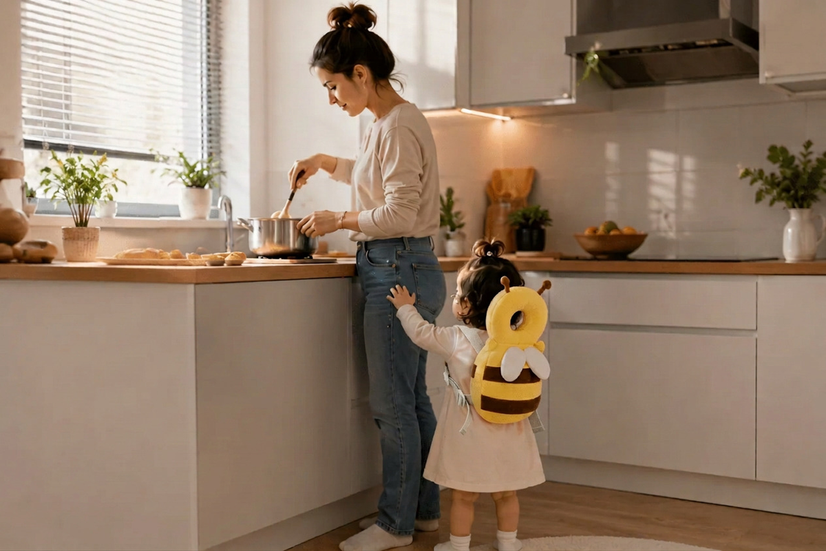 Pernă de protecție pentru cap – Primii pași cu Albinuța 🐝