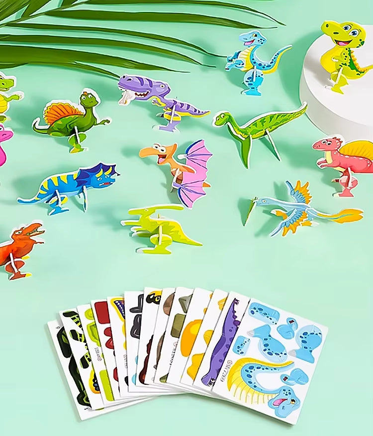 Puzzly – Puzzle 3D Educational din Carton, Set 25 Bucăți | Fără Foarfecă, Fără Lipici