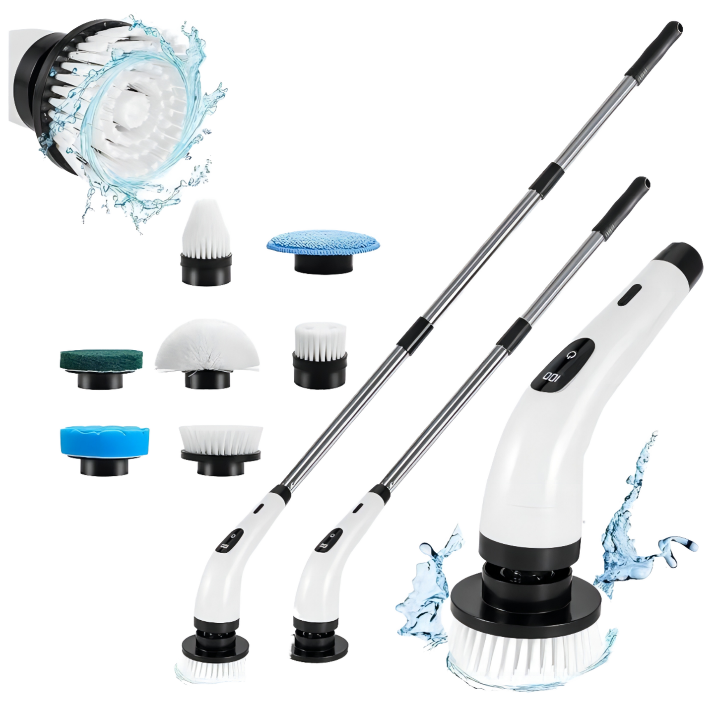 Perie electrică rotativă pentru curățenie 9 în 1
