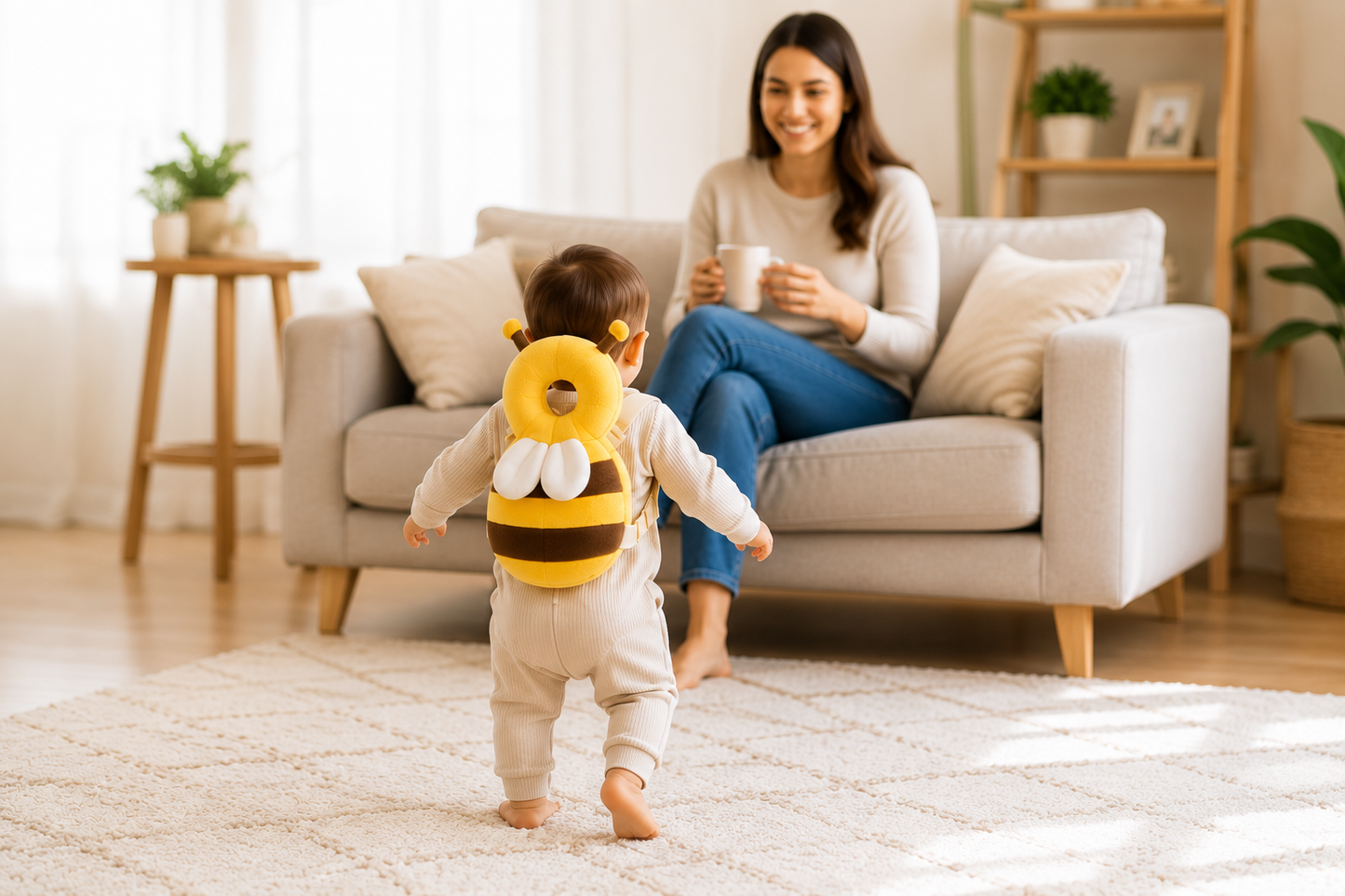 Pernă de protecție pentru cap – Primii pași cu Albinuța 🐝