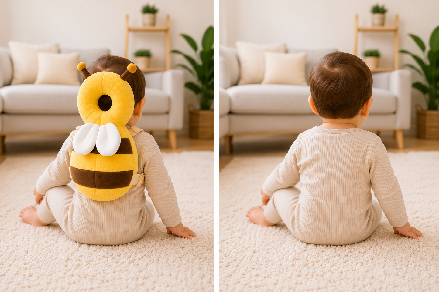 Pernă de protecție pentru cap – Primii pași cu Albinuța 🐝