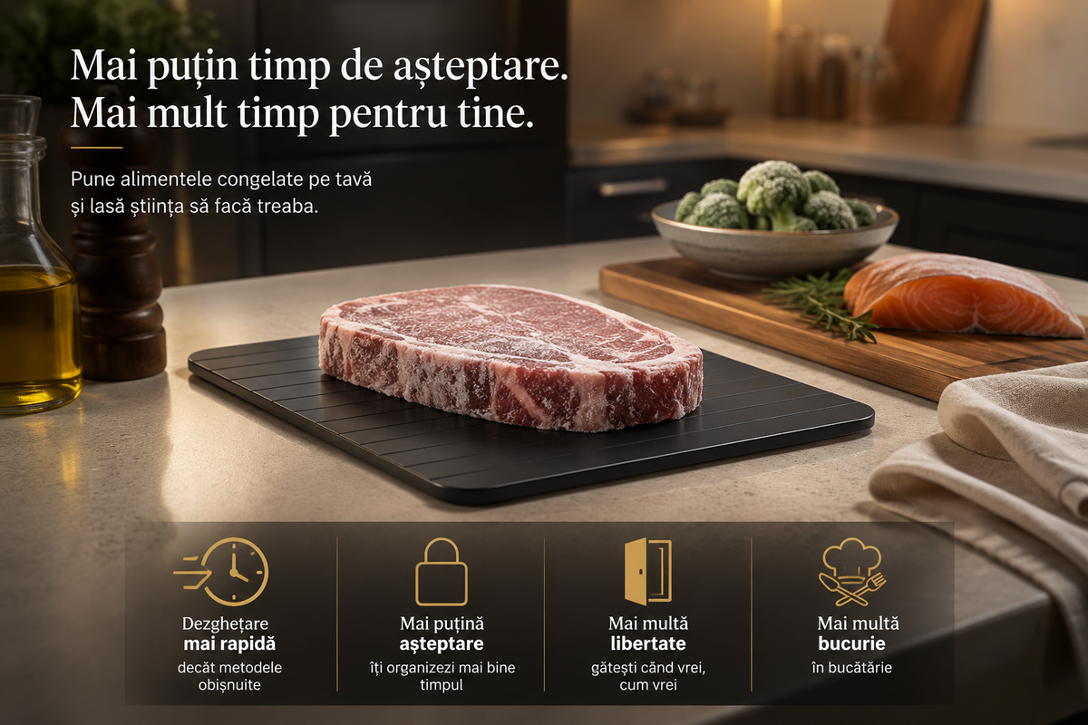 Defrosty™ – Ajutorul Tău pentru Dezghețare Rapidă